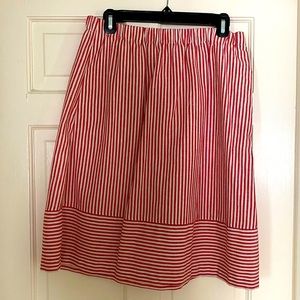 J. Crew striped skirt